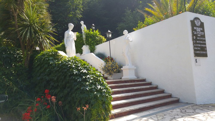 entrance of the hotel