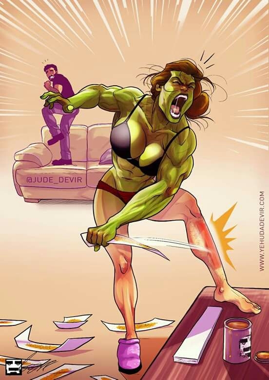 Yehuda Devir Cartoon Hulk
