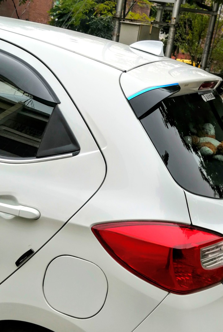 white car