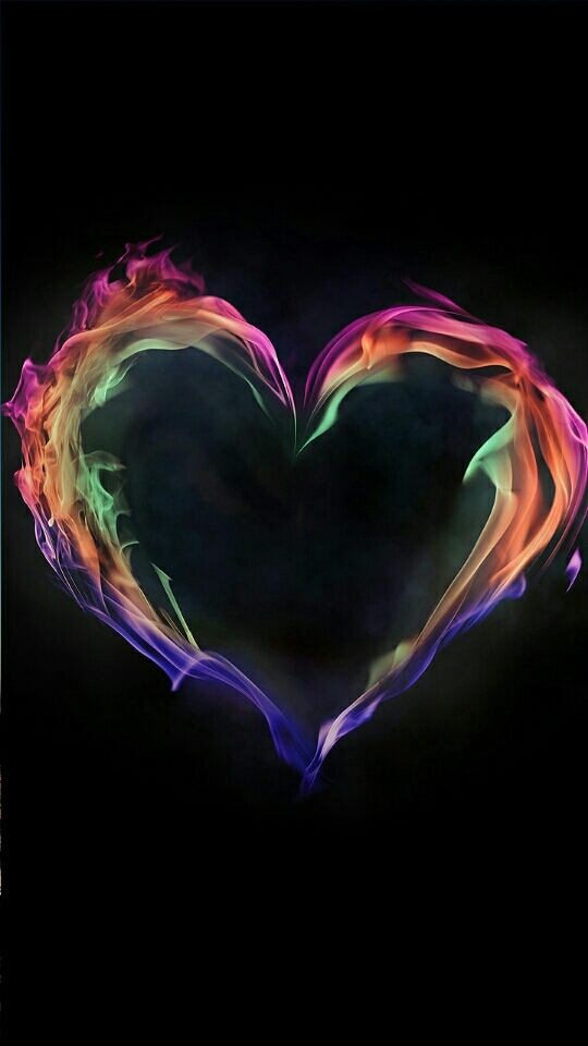 heart with black
