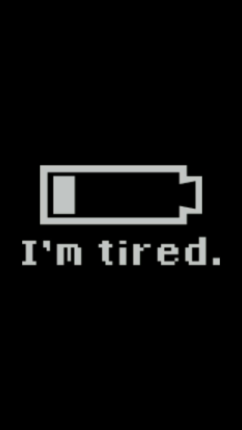 When it's done too much work and needs rest.
