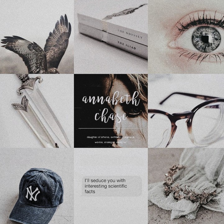 gray aesthetic - annabeth chase