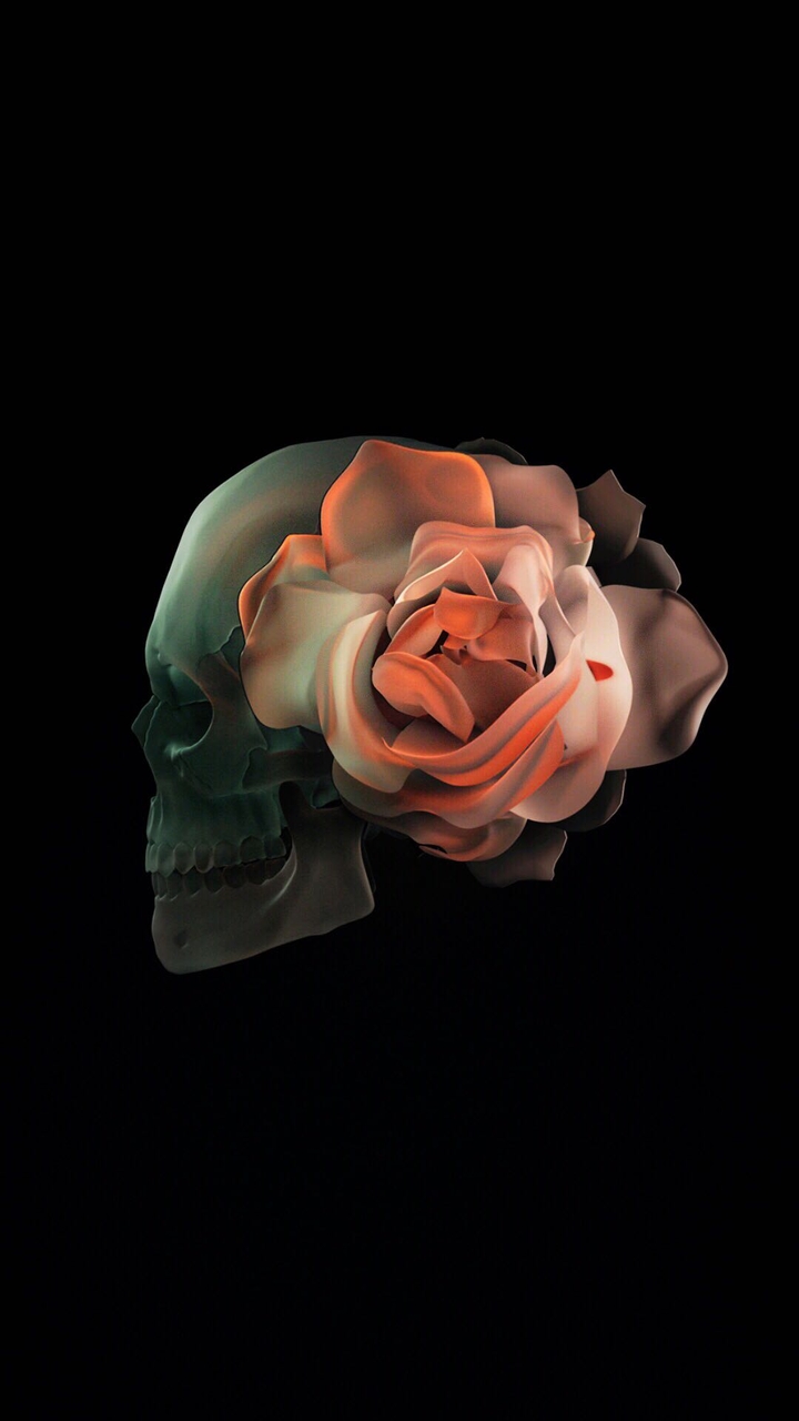 Rose. Skull