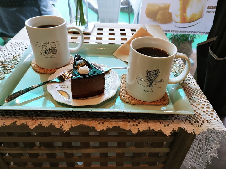 카페에서