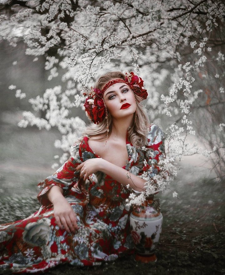 spring, girl, emotion...