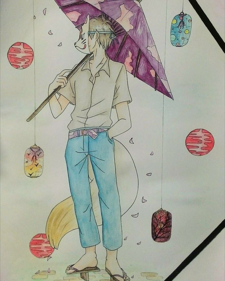 The fox and the umbrella