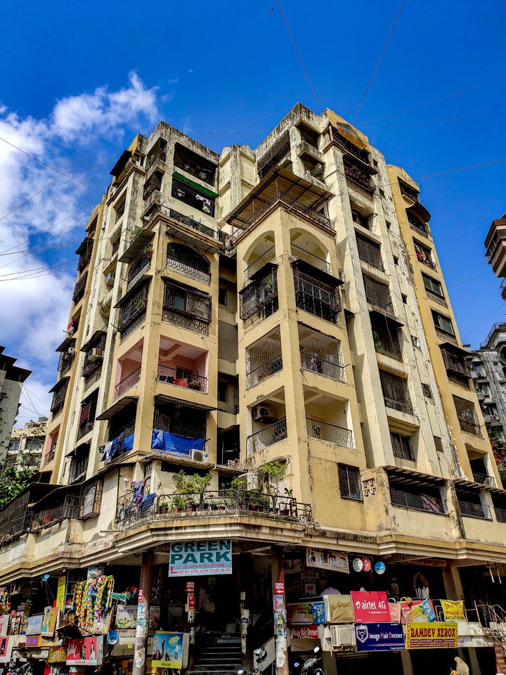 retro building