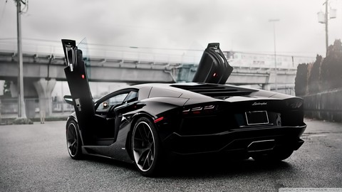 Black Lamborghini