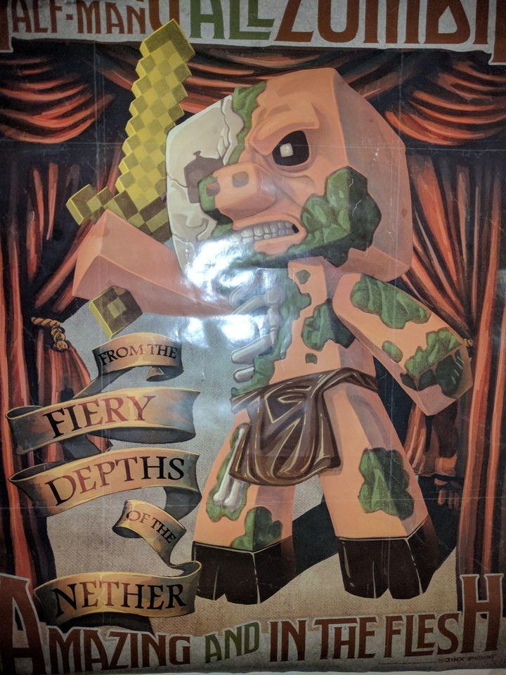 Zombie pig man poster