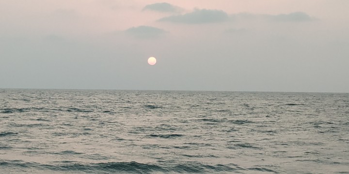 when the sun is about to leave
