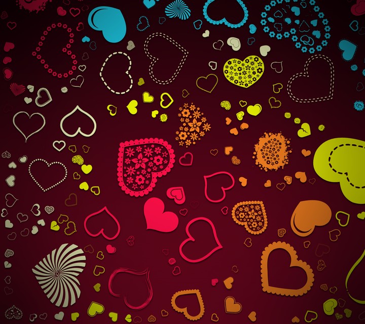 Colourful Love Pattern