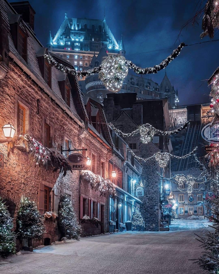 Winter night in Quebec