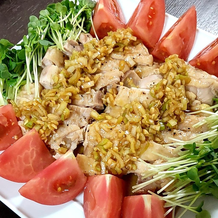 よだれ鶏風蒸し鶏