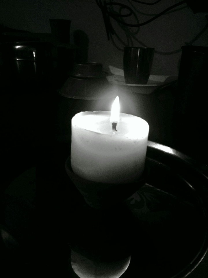 the candle in the dark