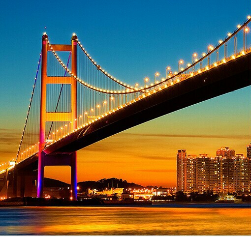 bridge golden glow