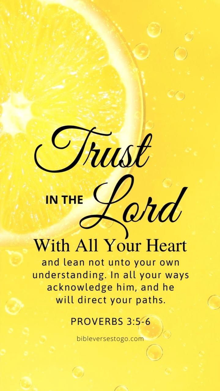 trust in the lord