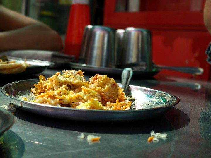 Delicious chat samosa....!!!
