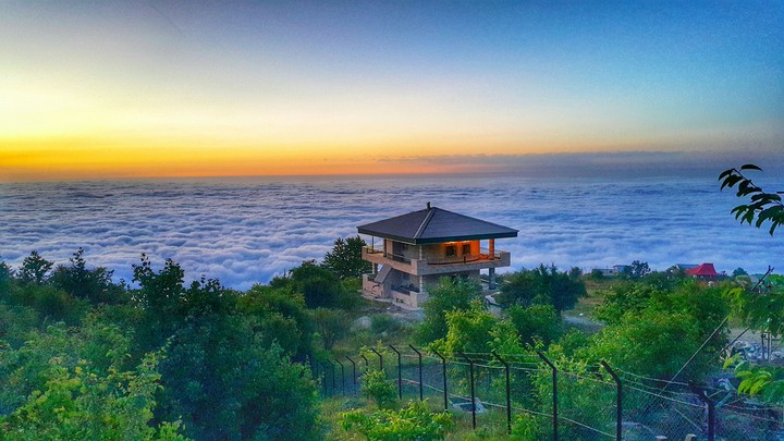 Over the clouds