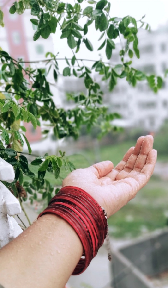 Rain brings the happiness