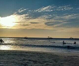 atardecer en el mar