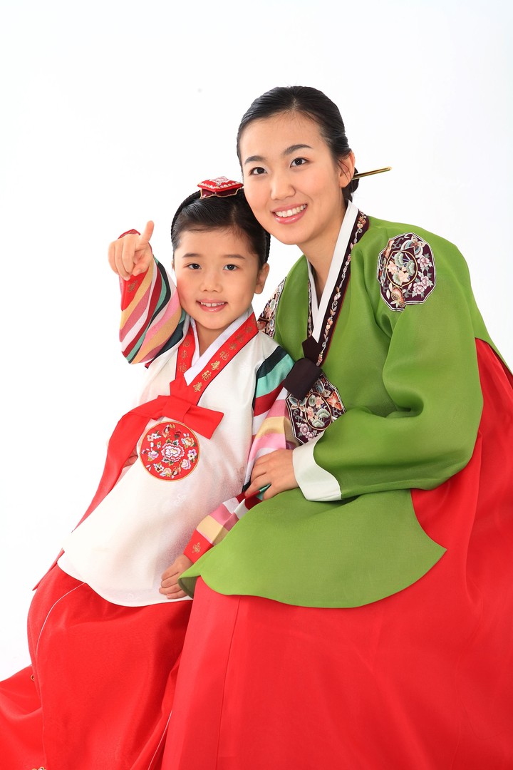 Family in Korean Dress