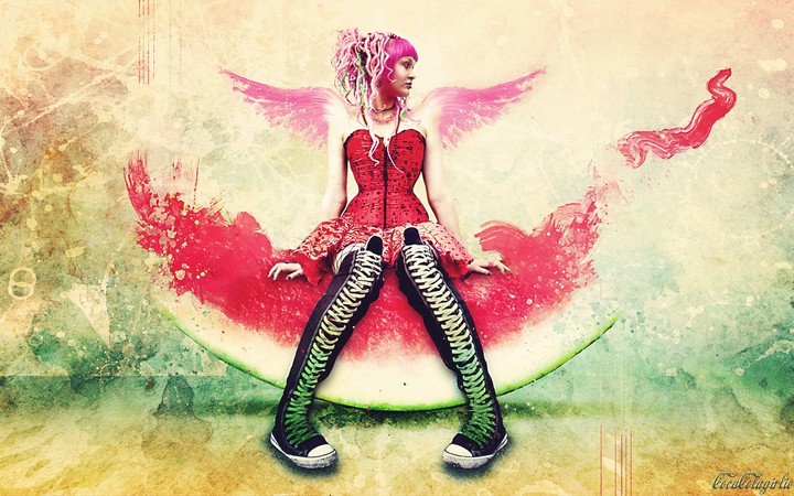 watermelon lady