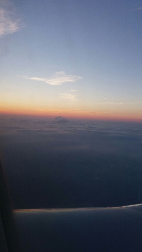 sundown while on plane