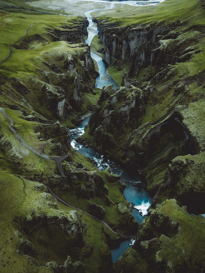 river and mountains