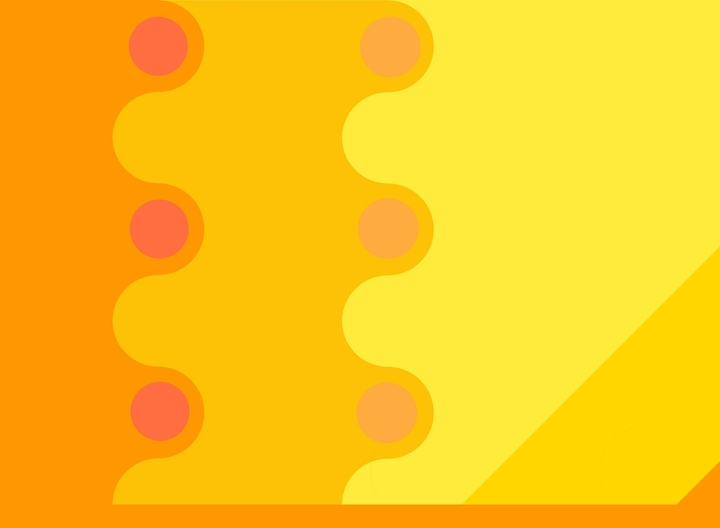 Orange and yellow