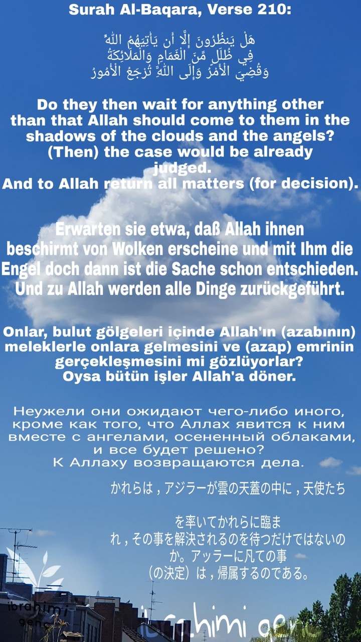 bakara suresi 210