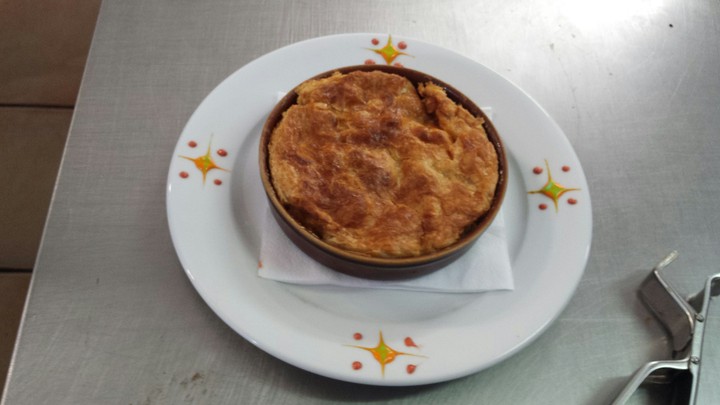 sea food and lobster pate puff pastry