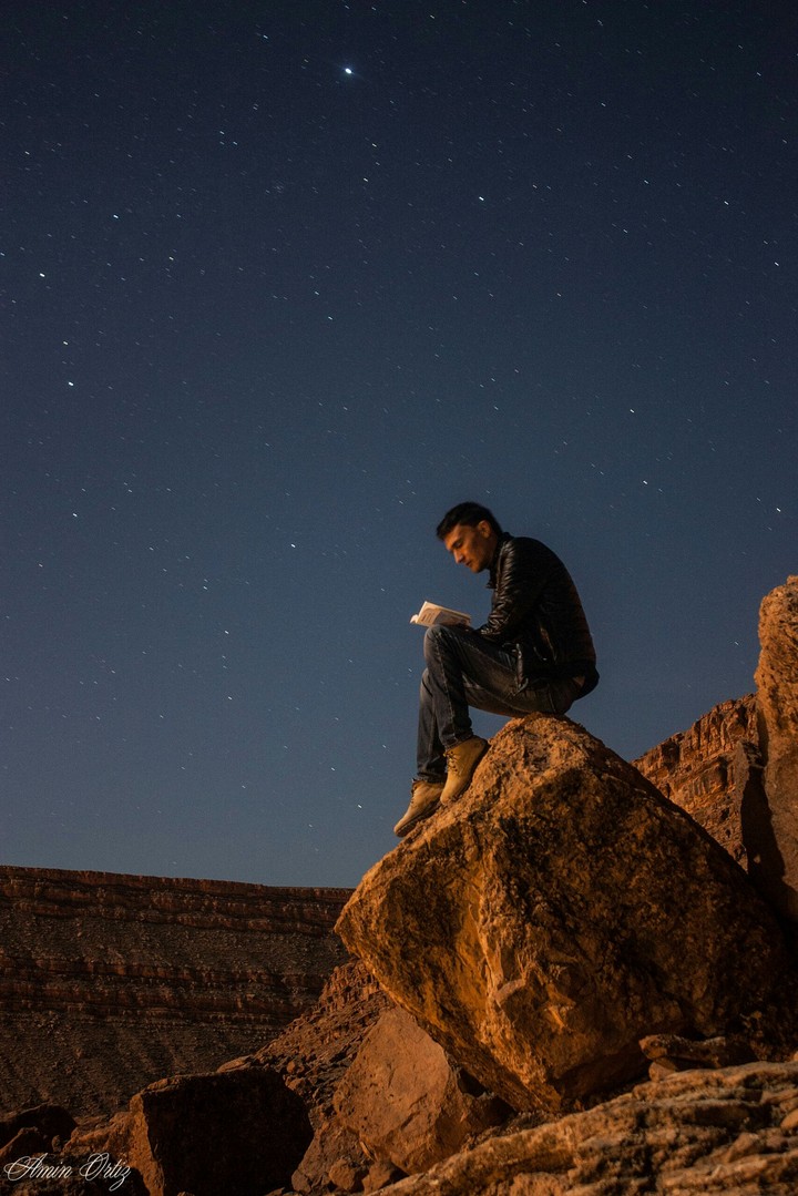 reading under the stars..