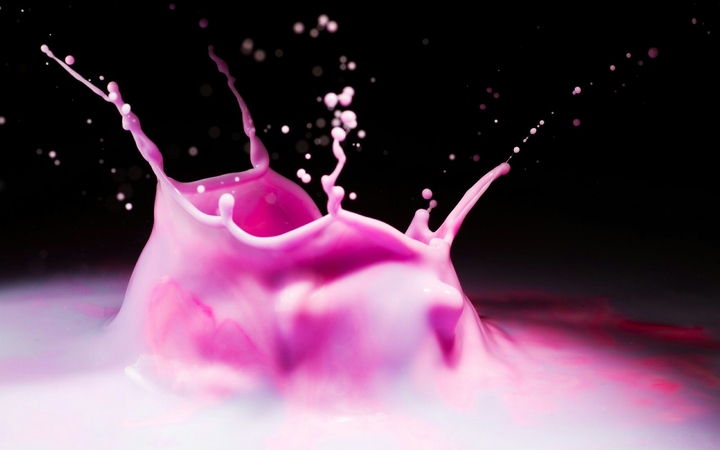 Pink milk