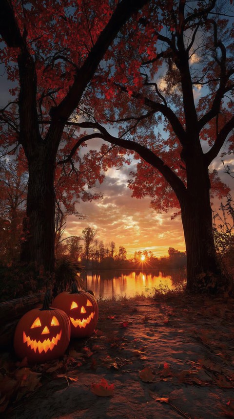 SUNSET CLOSE TO HALLOWEEN