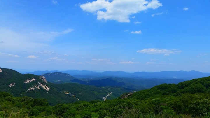 황매산의 풍경