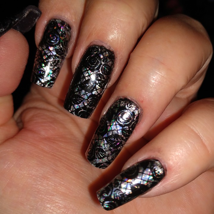 Foiled Nail Art