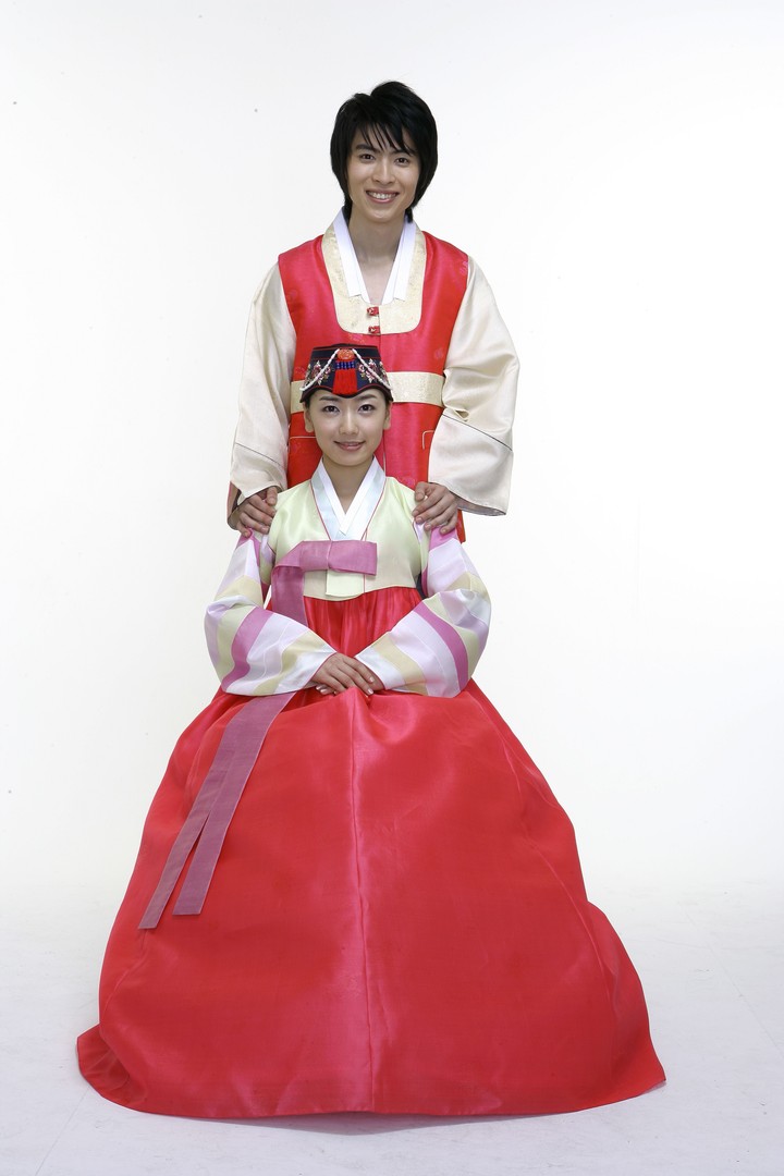 Couple in Korean Dress