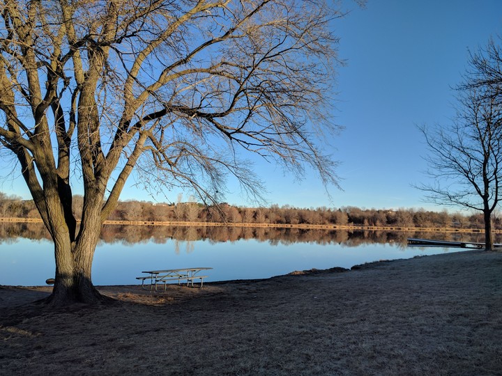 Happiness by the lake