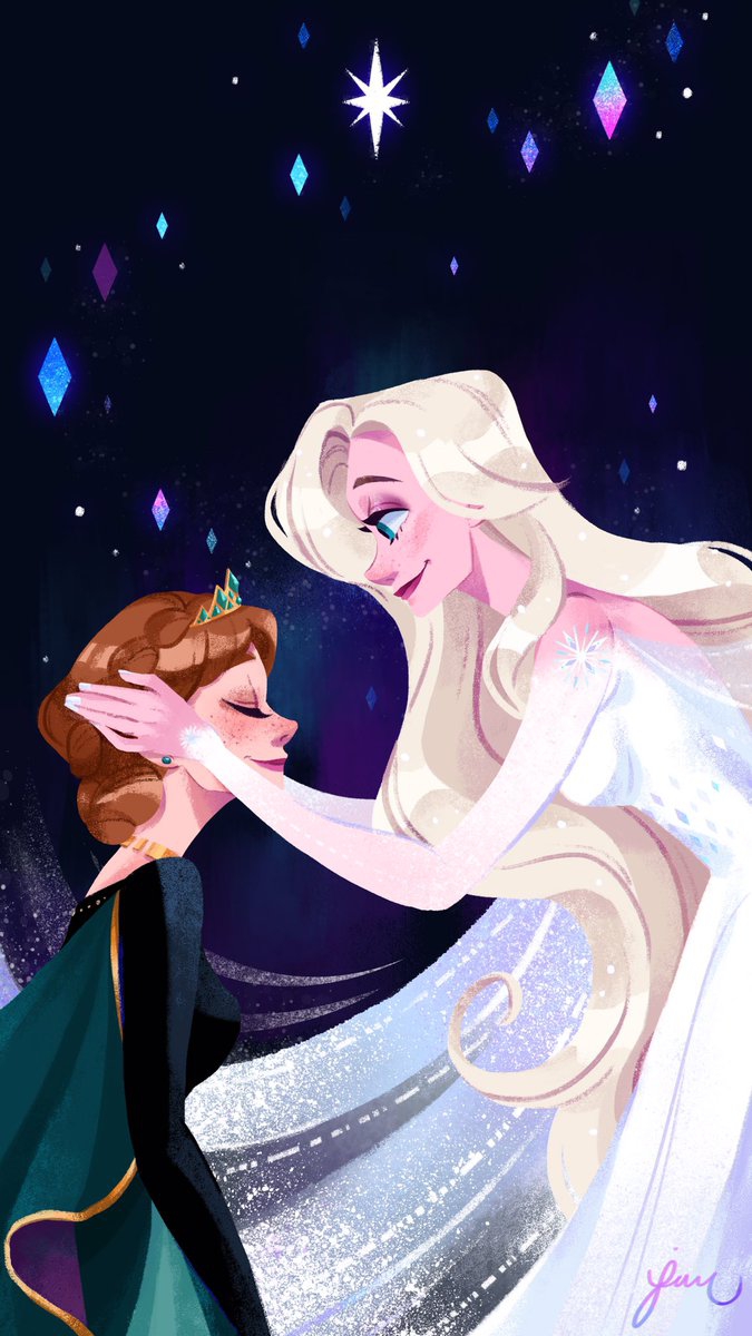 Queen Anna and Snow Queen Elsa