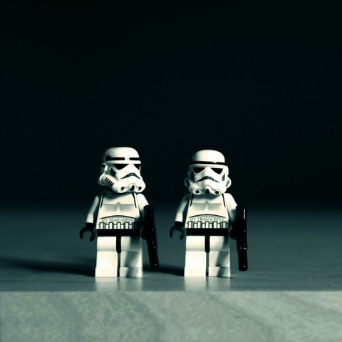 Lego Stormtroopers Shooting The Shit