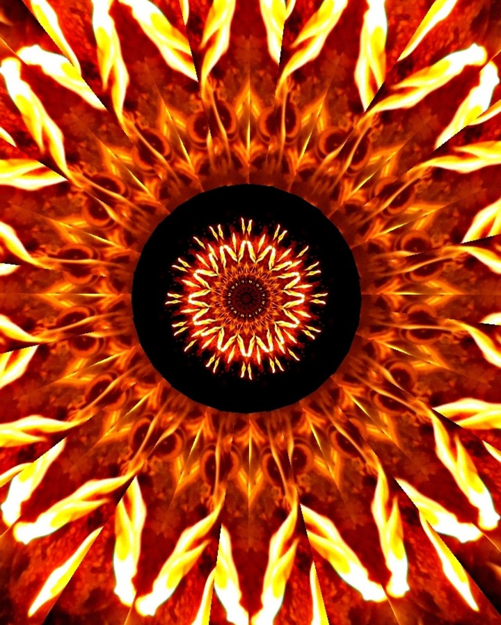 Fire kaleidoscope