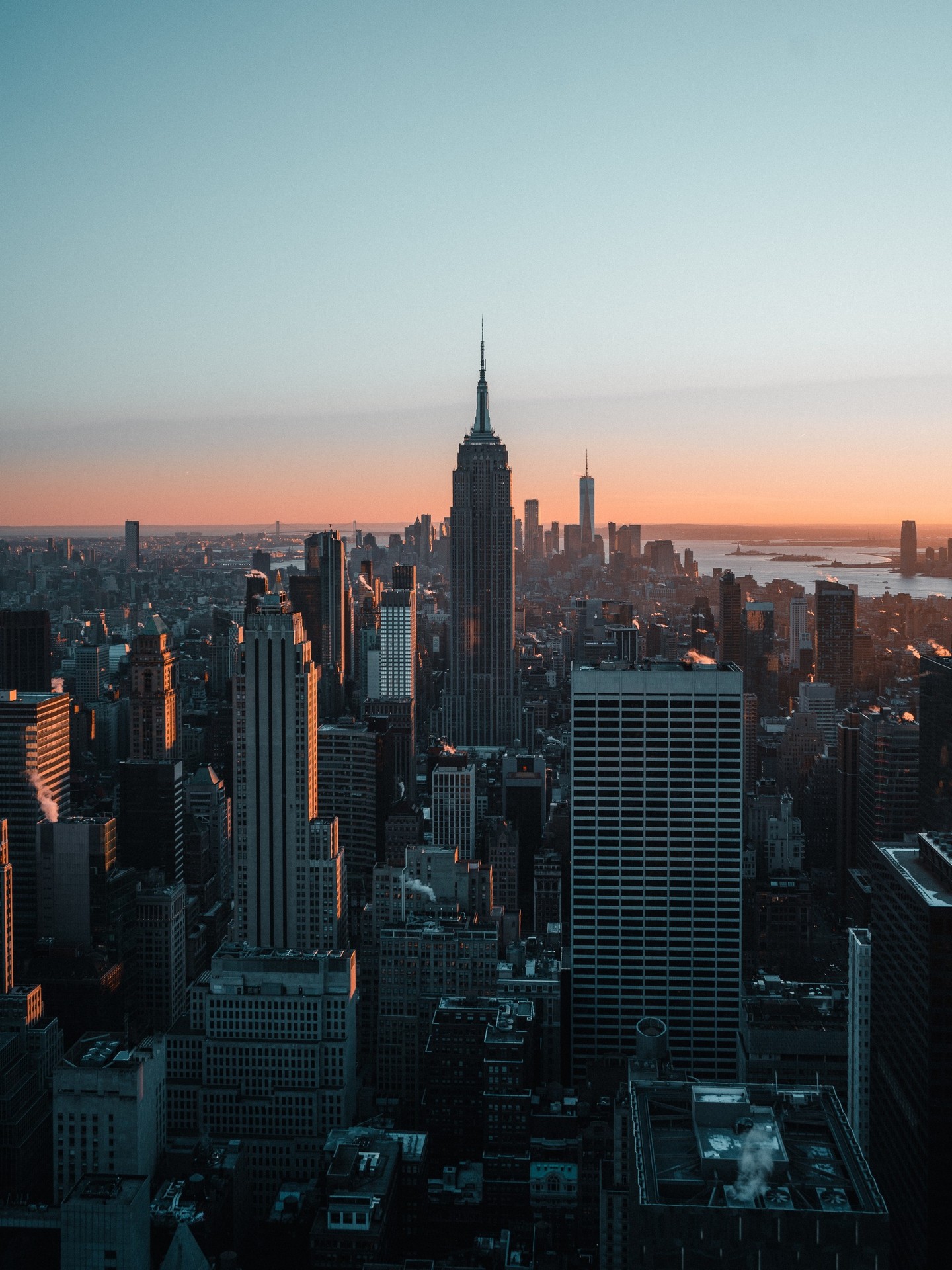 dusk, city Hintergrundbilder