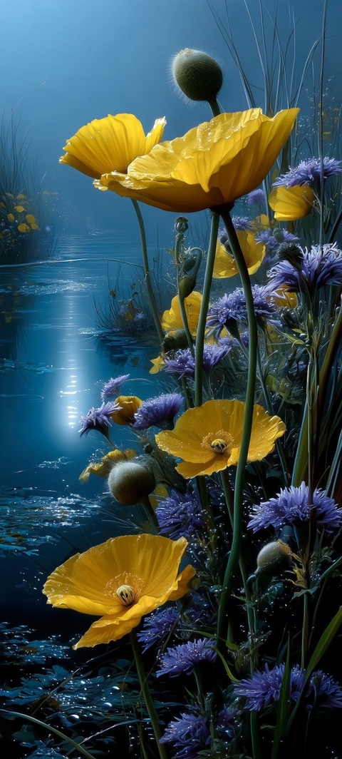 тапети wildflower, poppies
