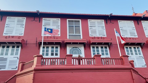 papéis de parede Building, red