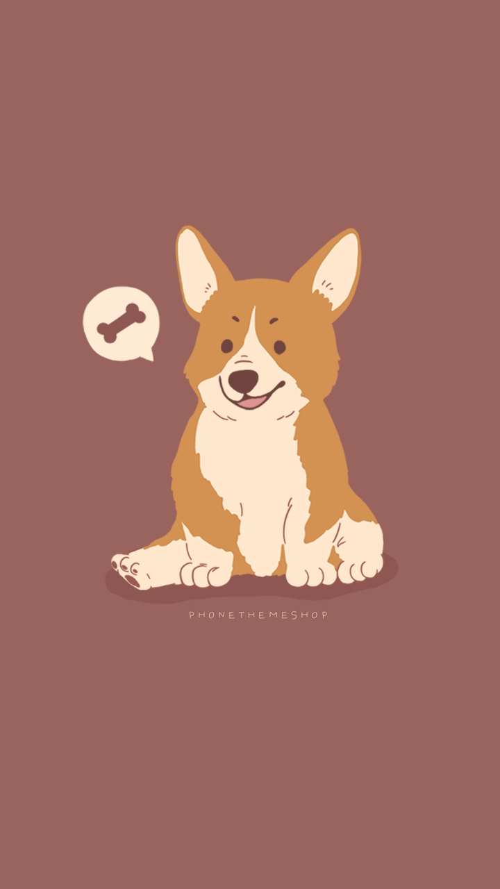 Burgundy Welsh Corgi