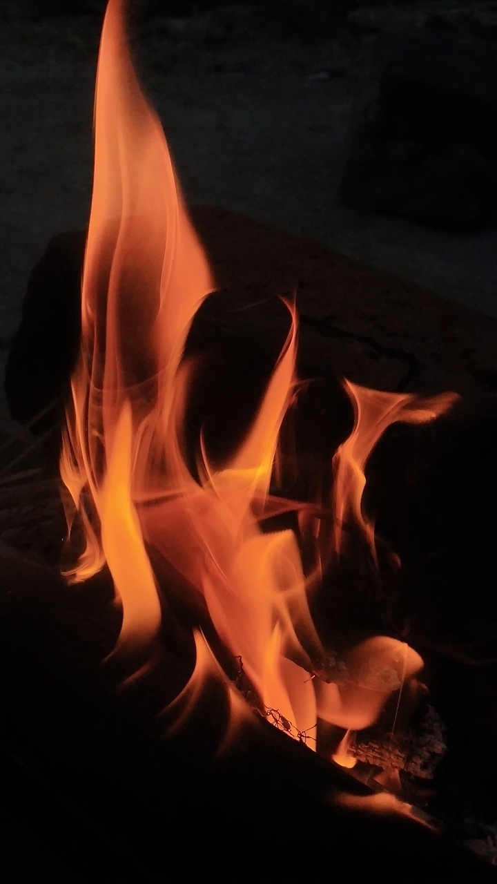 cold night fire