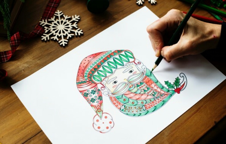 santa painting