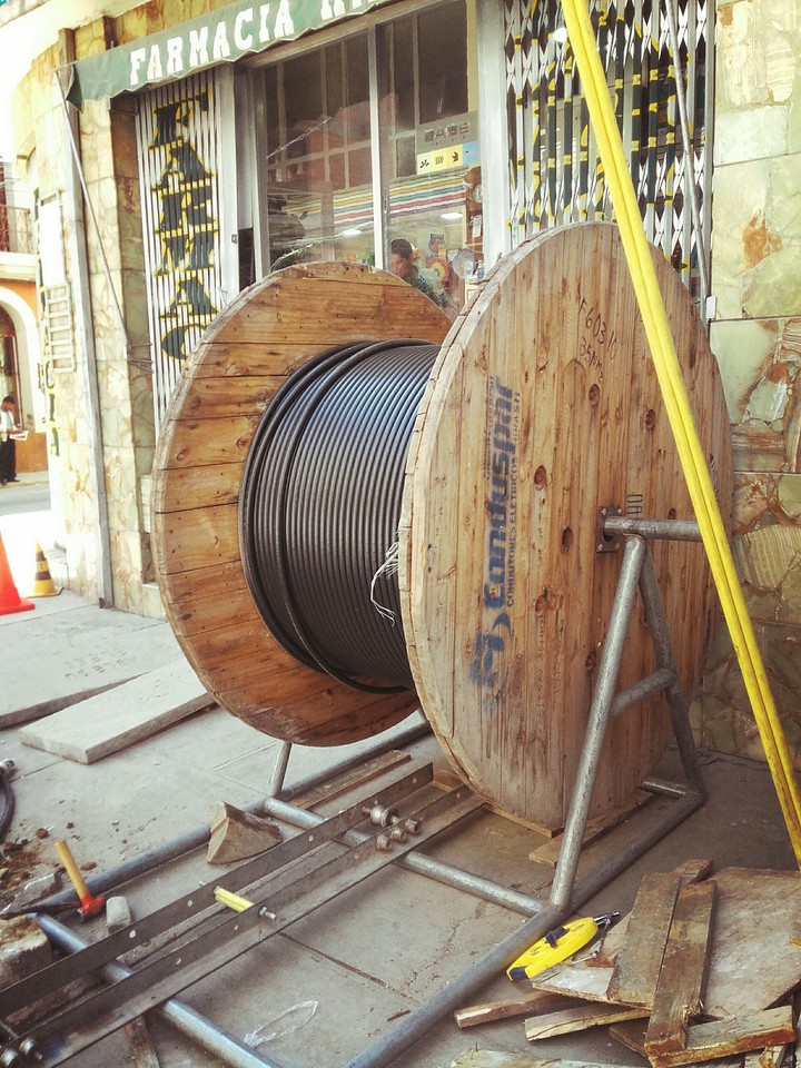 La mas grande rueda de cable que e visto