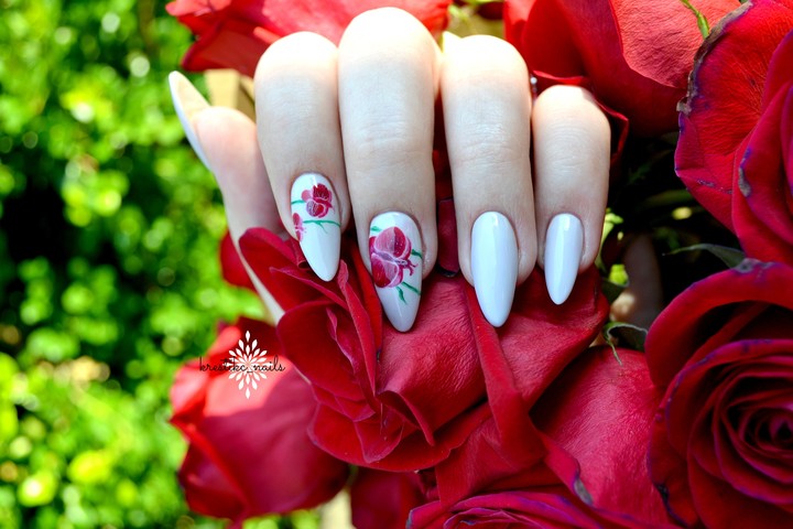 red orchids