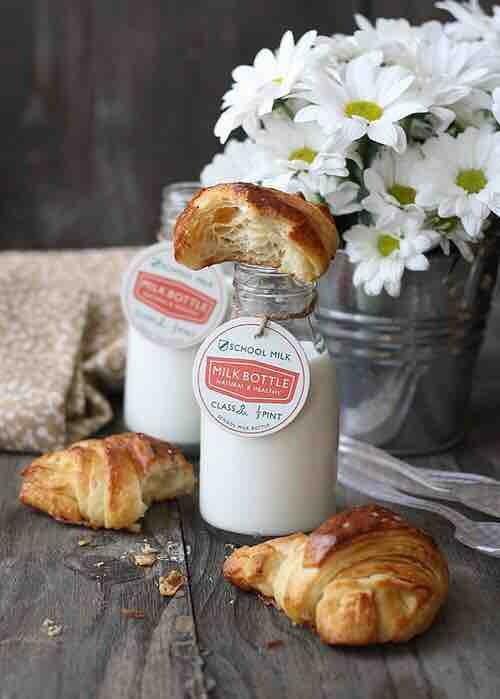 milk& croissants